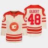 youth flames dennis gilbert cream 2023 nhl heritage classic premier player jersey