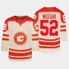 youth flames mackenzie weegar cream 2023 nhl heritage classic premier player jersey