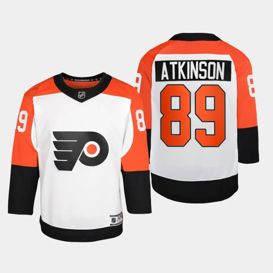 youth flyers cam atkinson white 2023 24 away premier player jersey