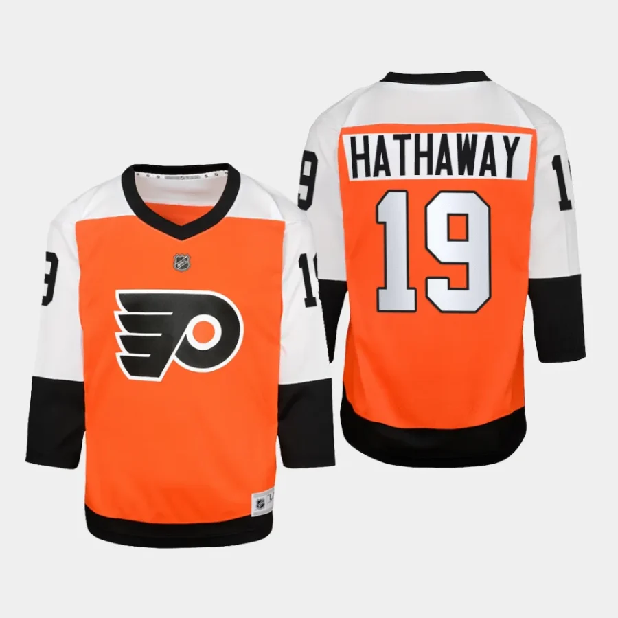 youth flyers garnet hathaway burnt orange home replica player jersey