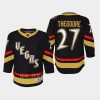 youth golden knights shea theodore black 2022 special edition 2.0 premier retro jersey