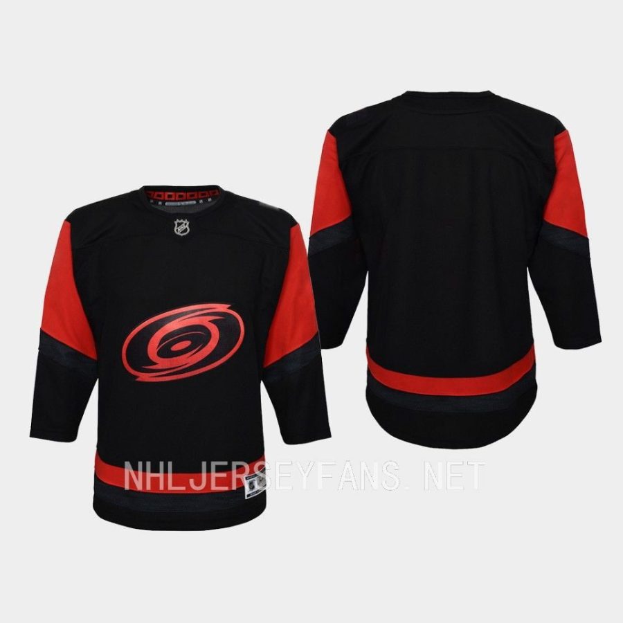 youth hurricanes black 2023 nhl stadium series player jersey