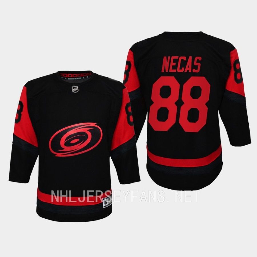 youth hurricanes martin necas black 2023 nhl stadium series player jersey