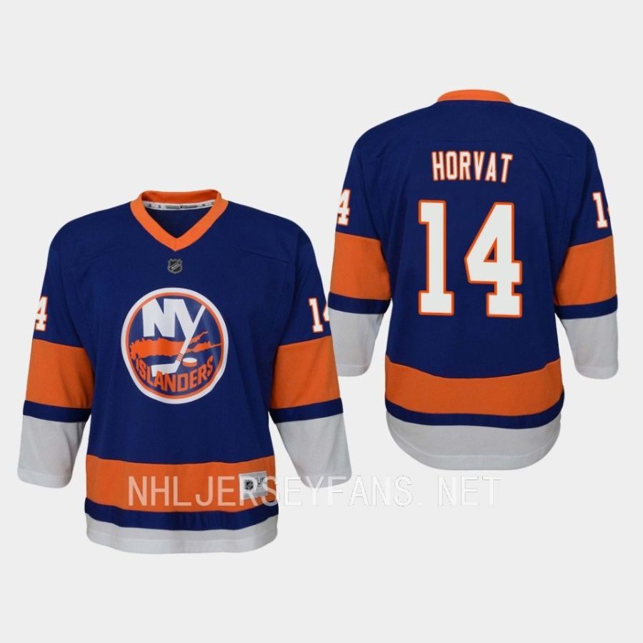 youth islanders bo horvat royal home replica jersey