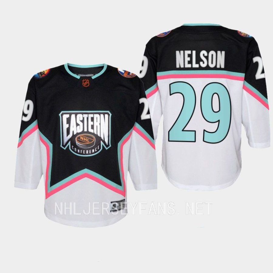 youth islanders brock nelson black 2023 nhl all star eastern conference premier jersey