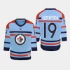 youth jets david gustafsson light blue 2023 24 rcaf centennial replica player jersey