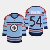 youth jets dylan samberg light blue 2023 24 rcaf centennial replica player jersey