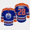 youth oilers ryan murray royal 2022 23 home replica player jersey