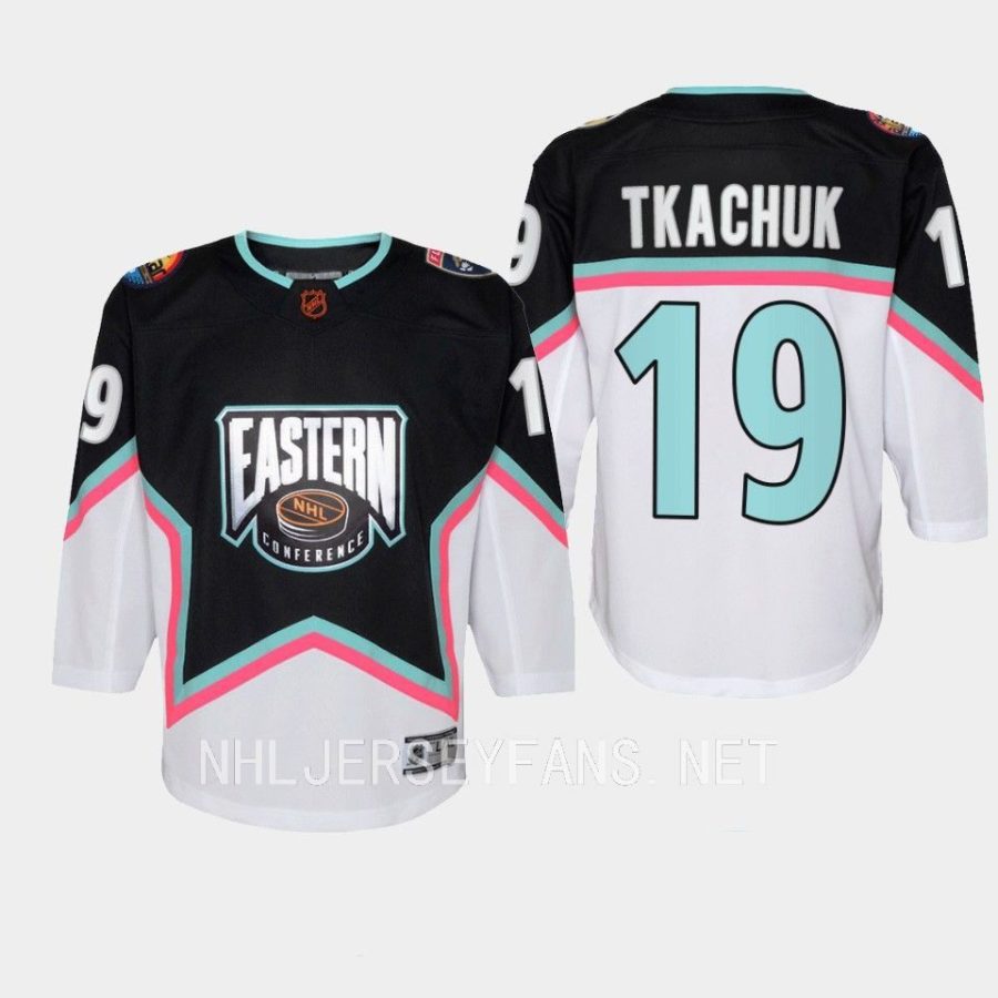 youth panthers matthew tkachuk black 2023 nhl all star eastern conference premier jersey