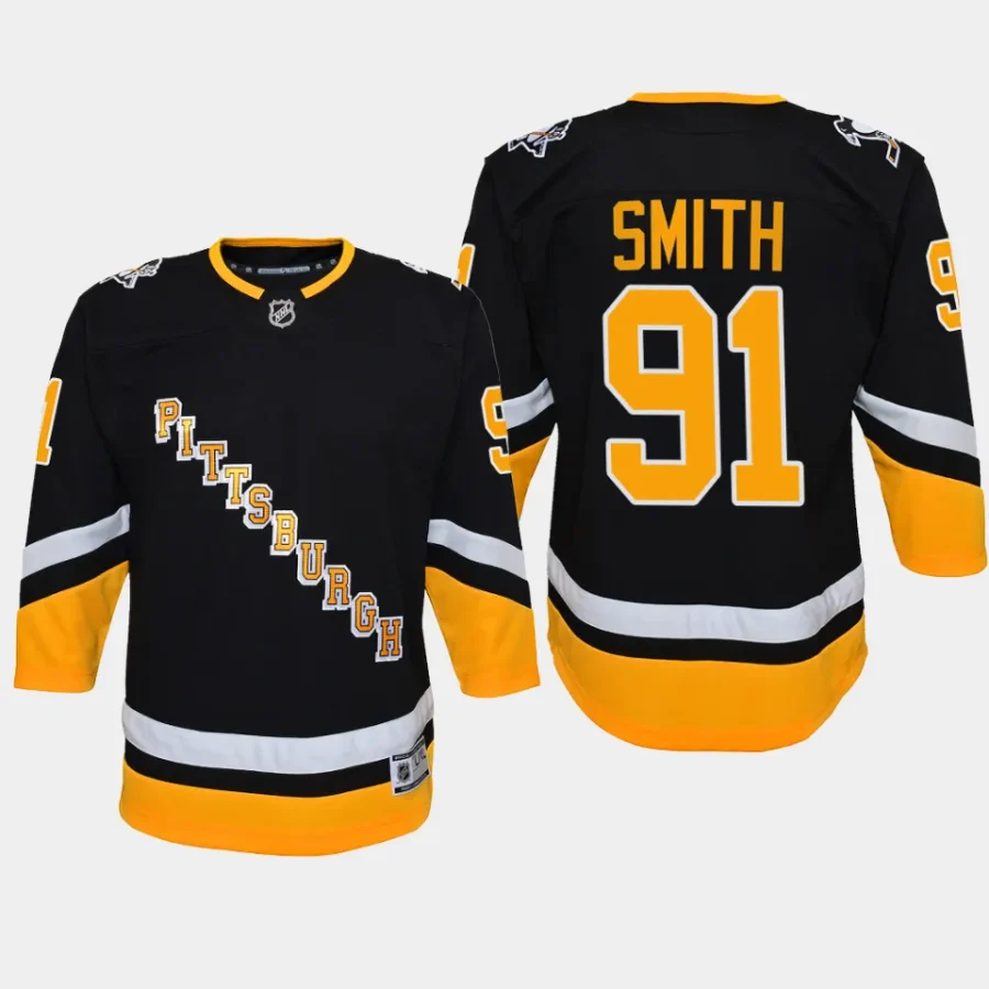 youth penguins reilly smith black alternate premier breakaway jersey