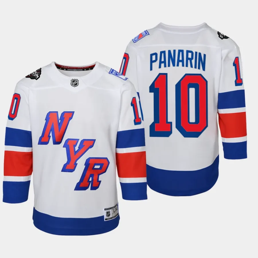 youth rangers artemi panarin white 2024 nhl stadium series premier player jersey