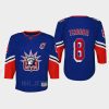 youth rangers jacob trouba blue 2022 special edition 2.0 replica retro jersey