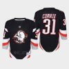 youth sabres eric comrie black 2022 23 goathead third replica player jersey