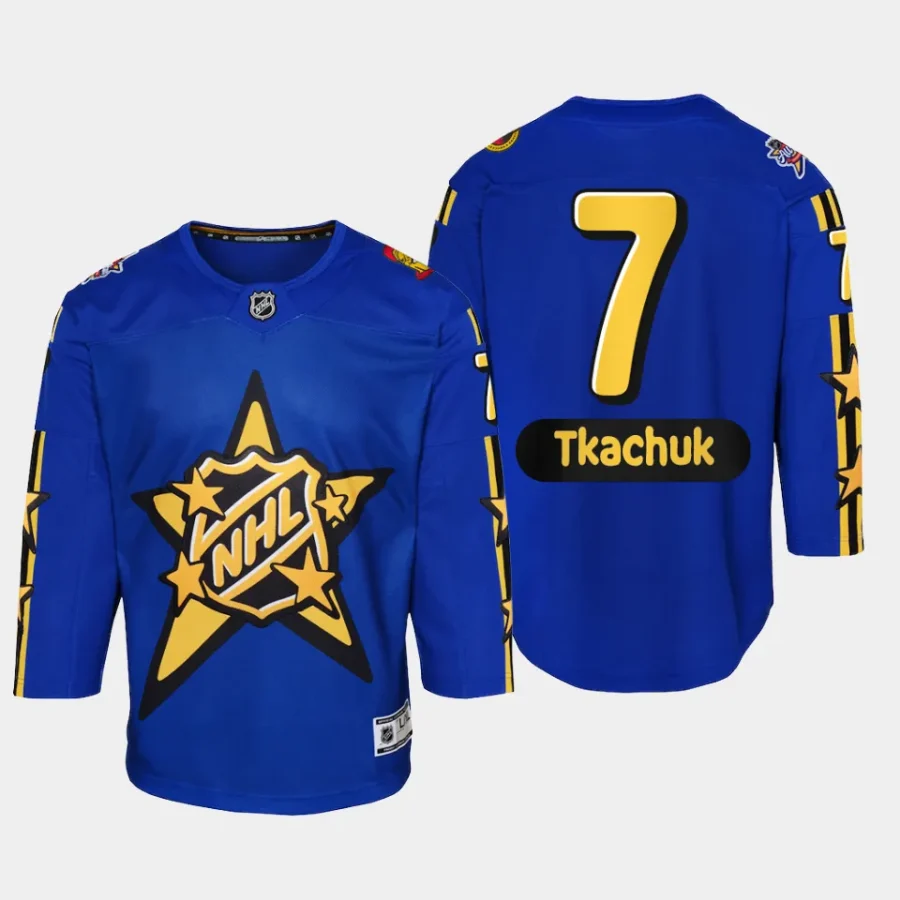 youth senators brady tkachuk blue 2024 nhl all star game premier jersey