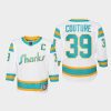 youth sharks logan couture white 2022 special edition 2.0 replica retro jersey