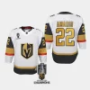 youth vgk michael amadio white 2023 stanley cup champions away jersey