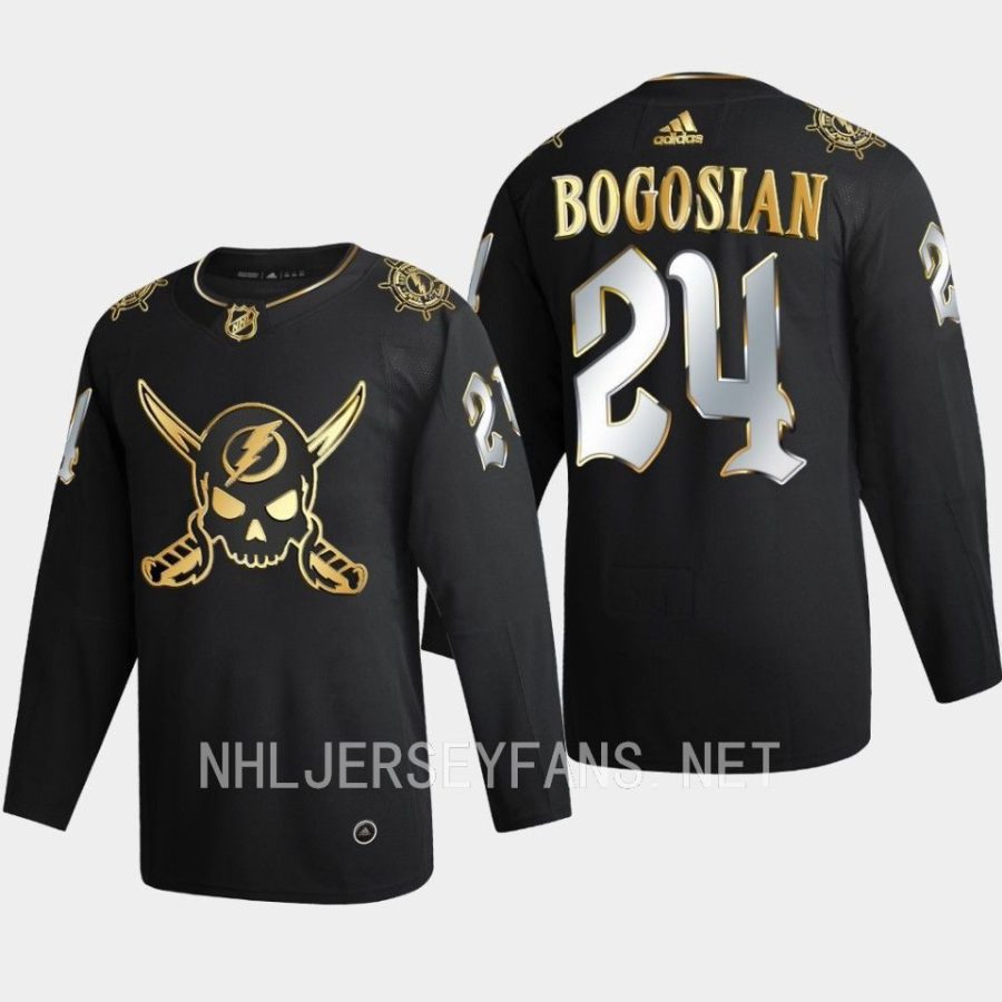 zach bogosian lightning black gasparilla inspired golden edition jersey