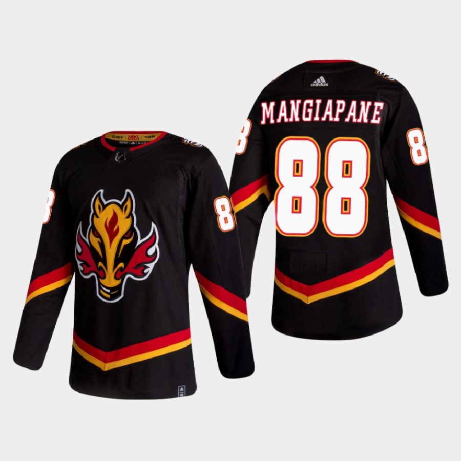 2020 21 andrew mangiapane flames black reverse retro authentic jersey