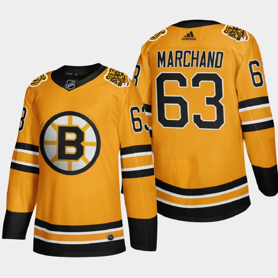 2020 21 brad marchand bruins gold reverse retro authentic jersey