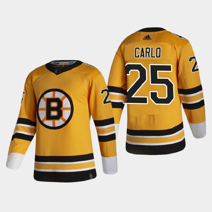 2020 21 brandon carlo bruins gold reverse retro authentic pro jersey