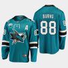 2020 21 brent burns sharks teal reverse retro 30th anniversary home jersey