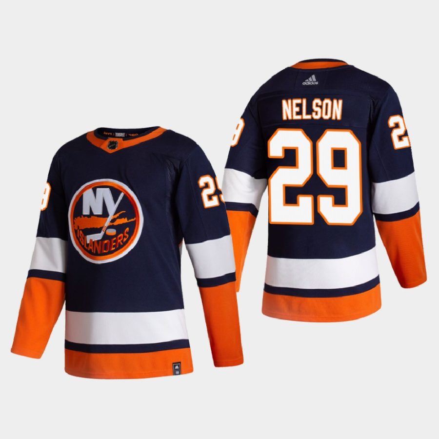 2020 21 brock nelson islanders blue reverse retro authentic jersey