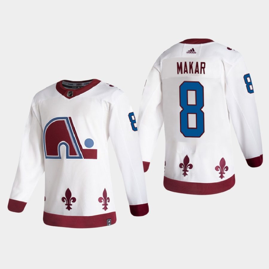 2020 21 cale makar avalanche white reverse retro authentic jersey