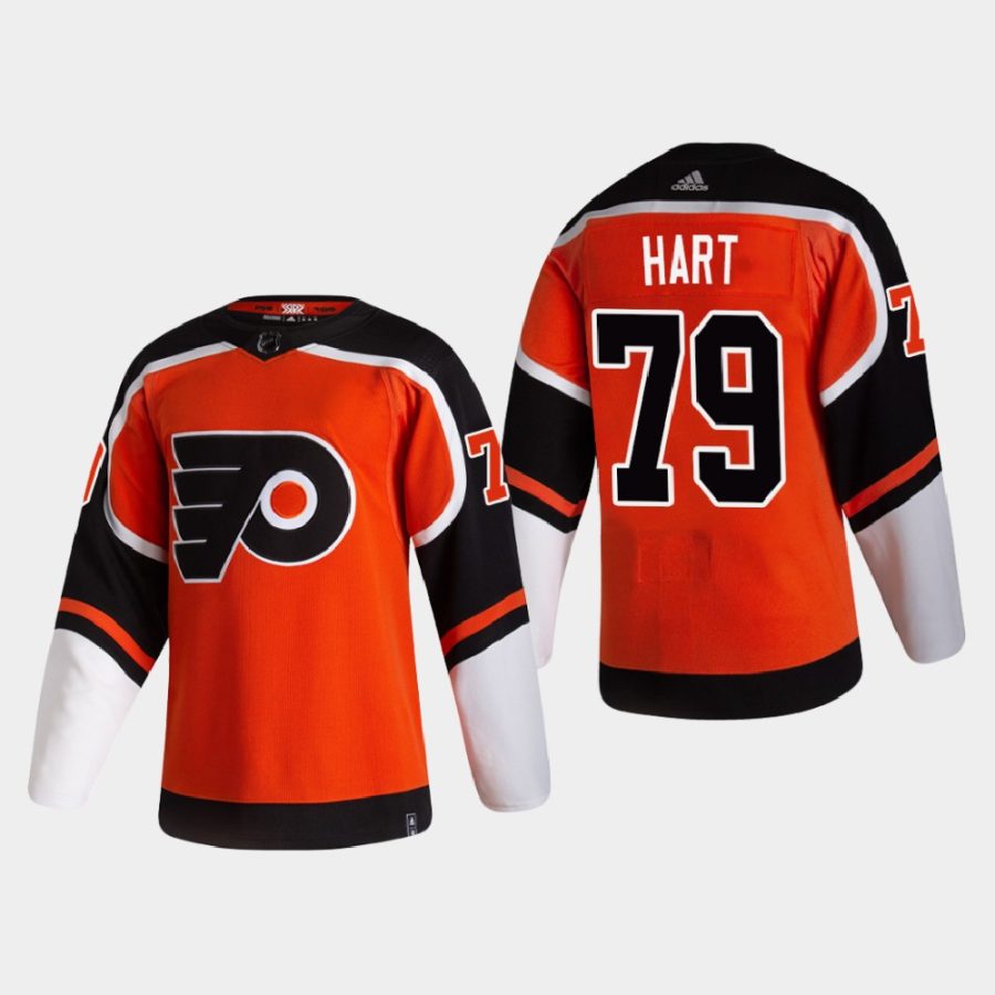 2020 21 carter hart flyers orange reverse retro authentic pro jersey