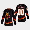 2020 21 custom flames black reverse retro authentic jersey