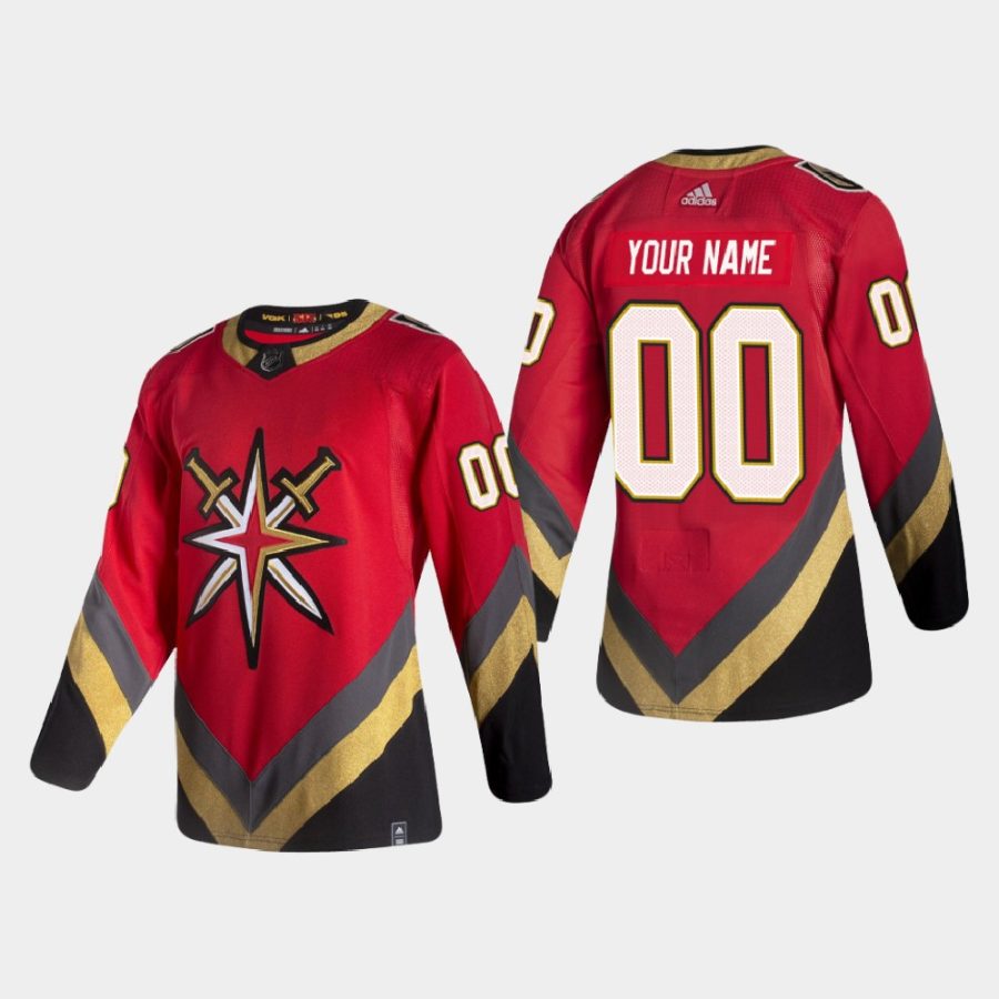 2020 21 custom golden knights red reverse retro authentic pro jersey