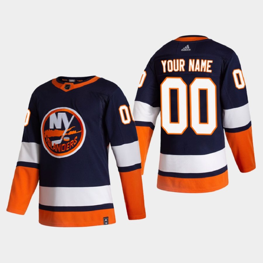 2020 21 custom islanders blue reverse retro authentic jersey