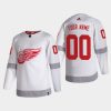 2020 21 custom red wings white reverse retro authentic jersey