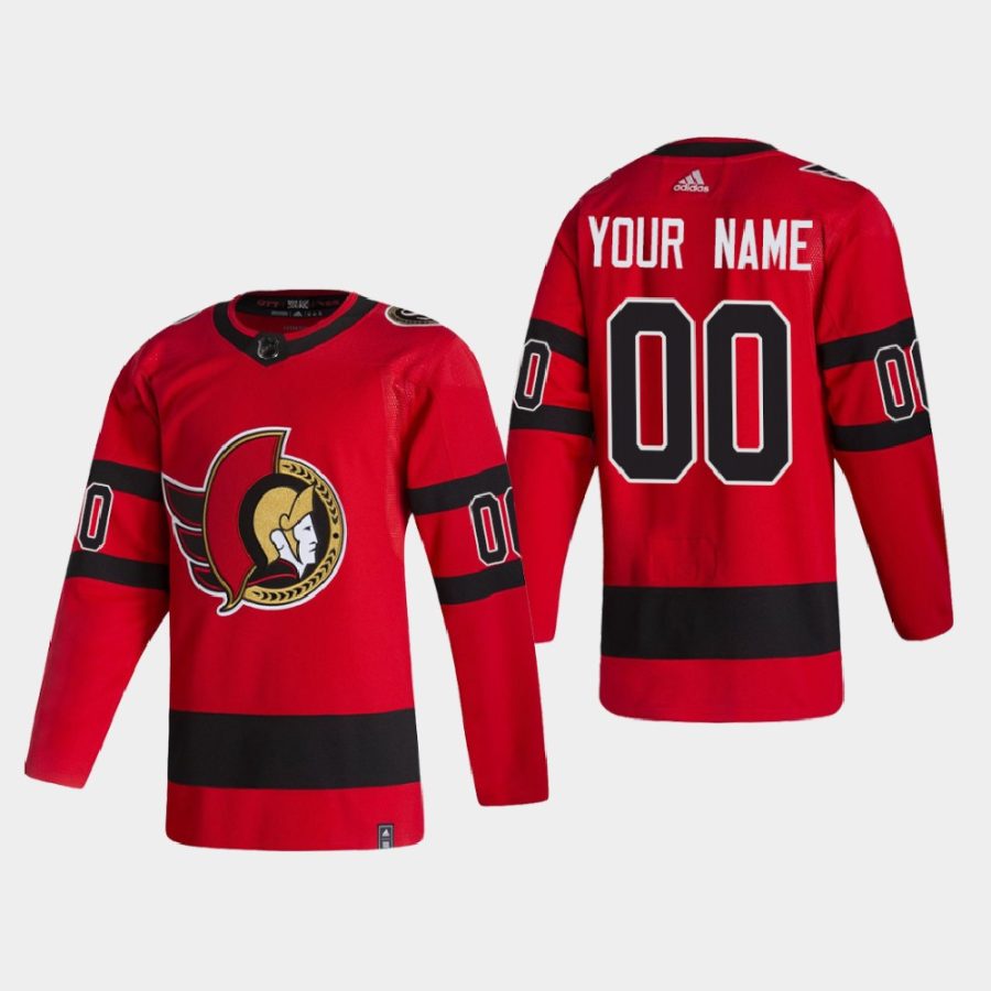 2020 21 custom senators red reverse retro authentic special edition jersey