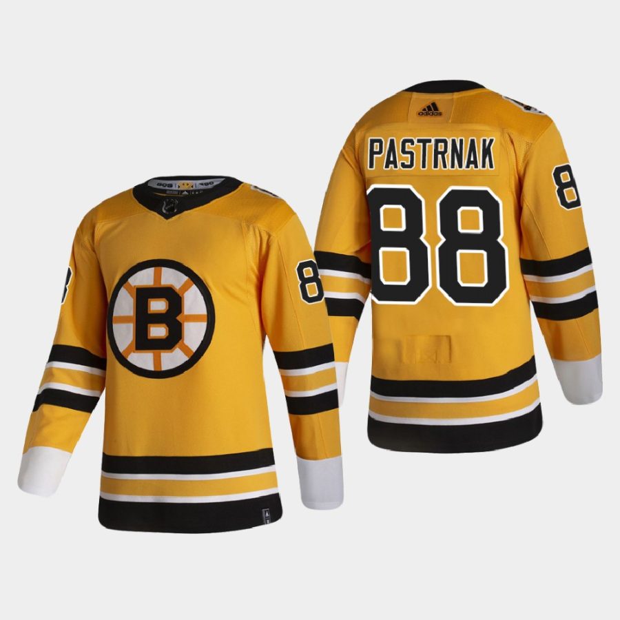 2020 21 david pastrnak bruins gold reverse retro authentic pro jersey