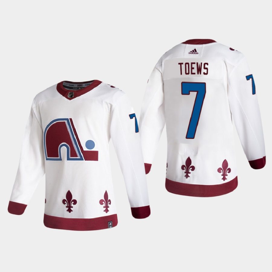 2020 21 devon toews avalanche white reverse retro authentic pro jersey