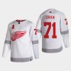 2020 21 dylan larkin red wings white reverse retro authentic jersey