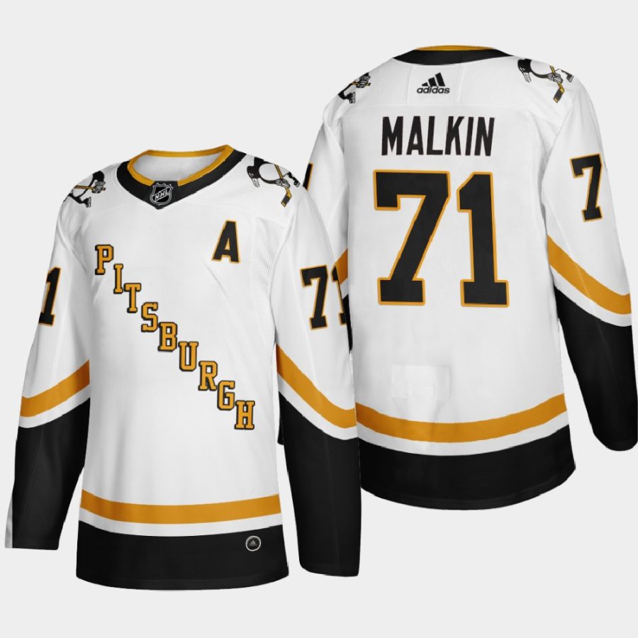 2020 21 evgeni malkin penguins white reverse retro fourth authentic jersey