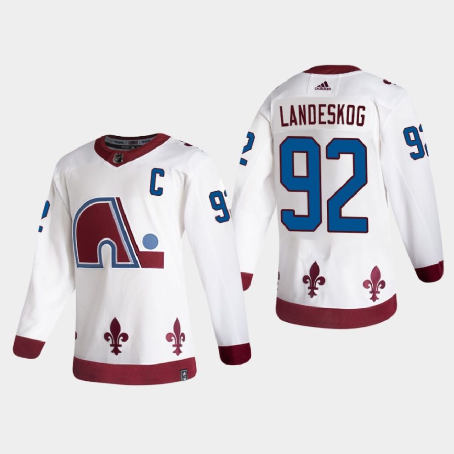 2020 21 gabriel landeskog avalanche white reverse retro authentic jersey