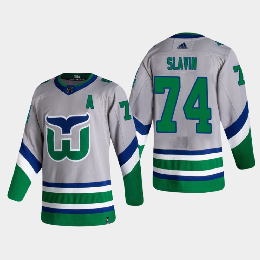 2020 21 jaccob slavin hurricanes green reverse retro authentic jersey