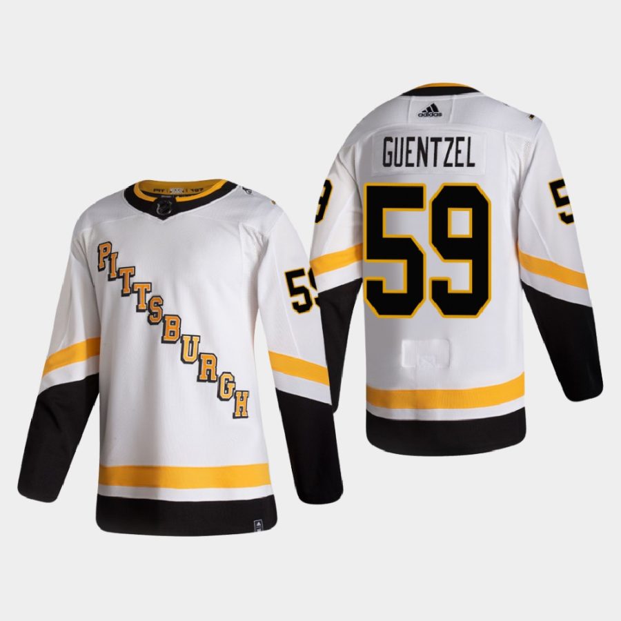 2020 21 jake guentzel penguins white reverse retro authentic pro jersey