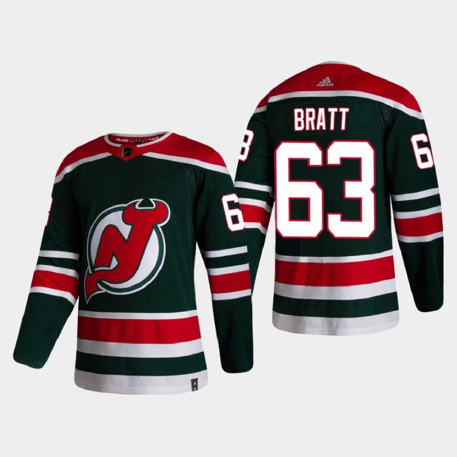 2020 21 jesper bratt devils green reverse retro authentic jersey