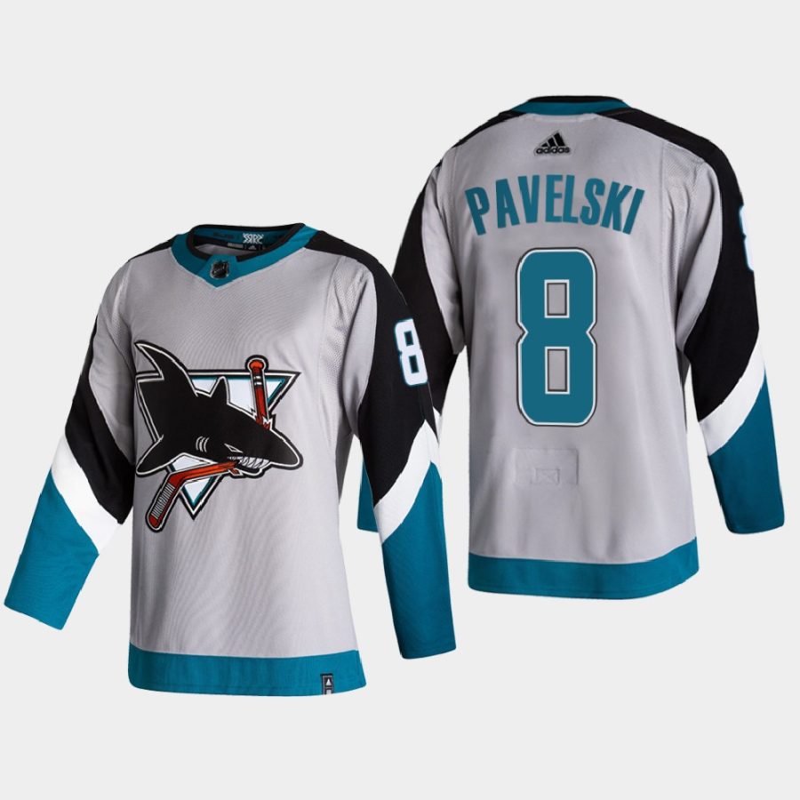 2020 21 joe pavelski sharks grey reverse retro special edition authentic jersey