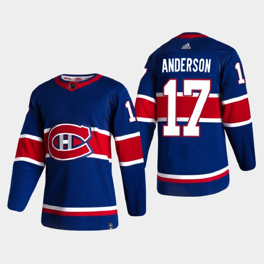 2020 21 josh anderson canadiens blue reverse retro authentic jersey