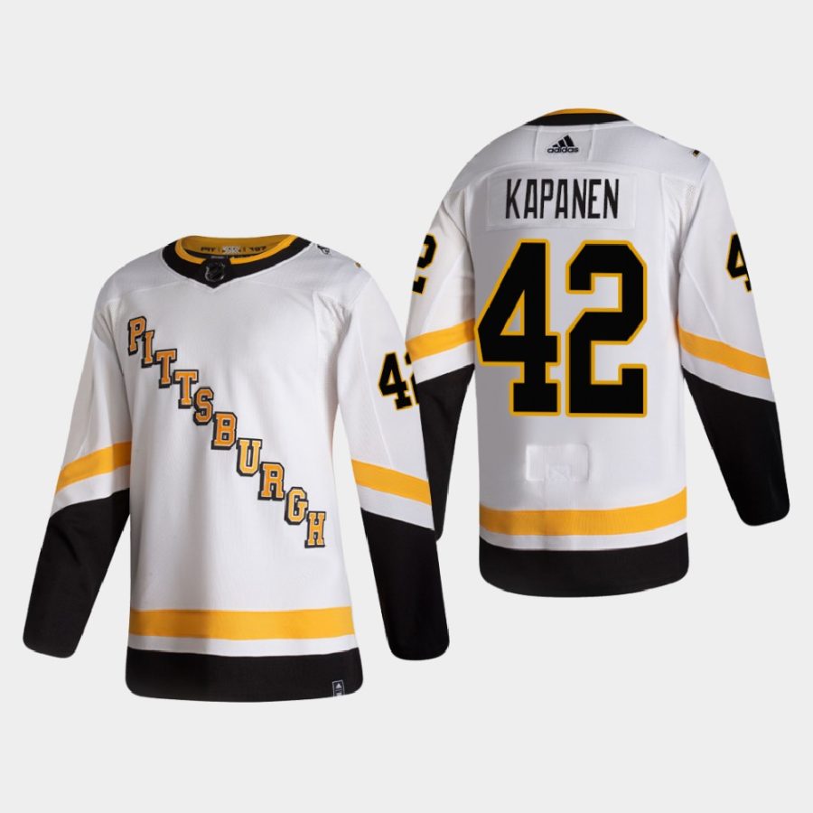 2020 21 kasperi kapanen penguins white reverse retro authentic pro jersey