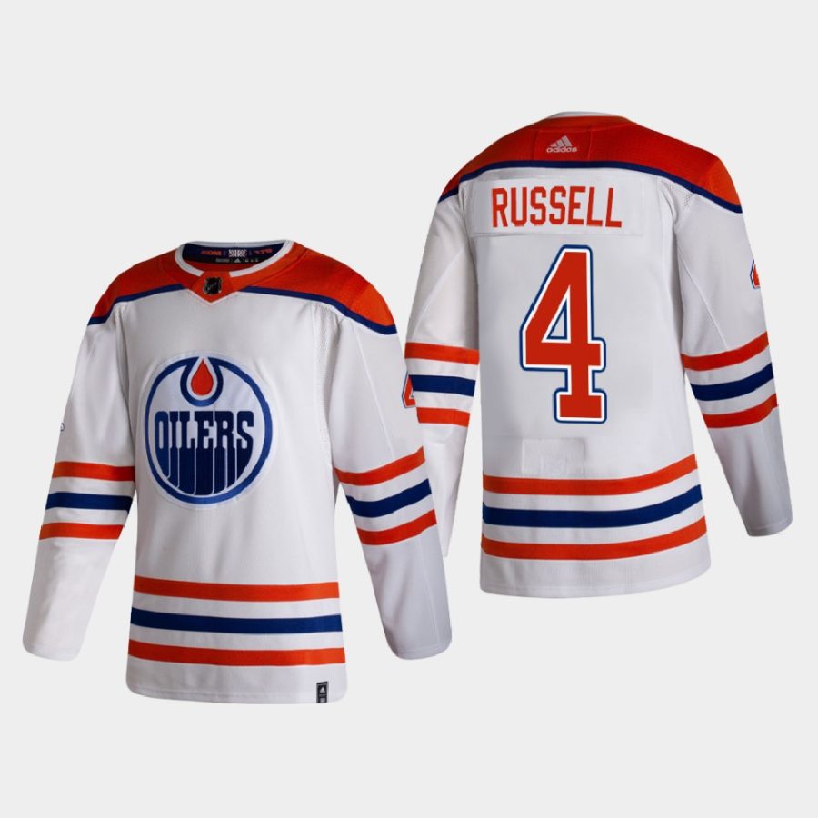 2020 21 kris russell oilers white reverse retro authentic jersey