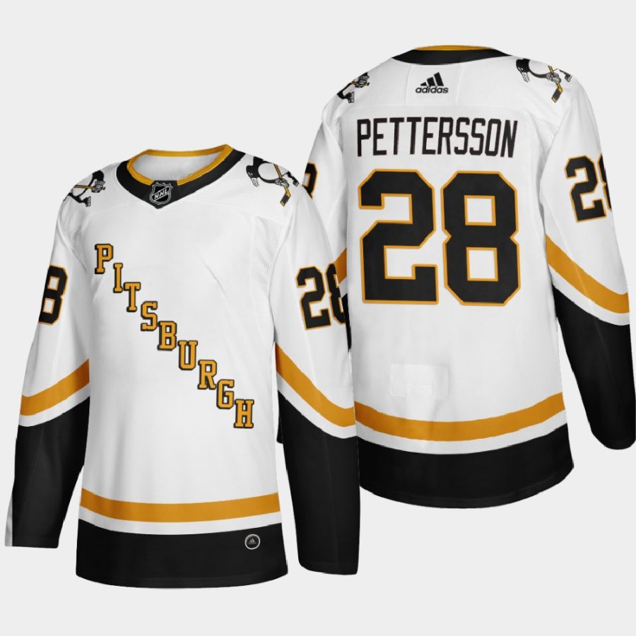 2020 21 marcus pettersson penguins white reverse retro fourth authentic jersey