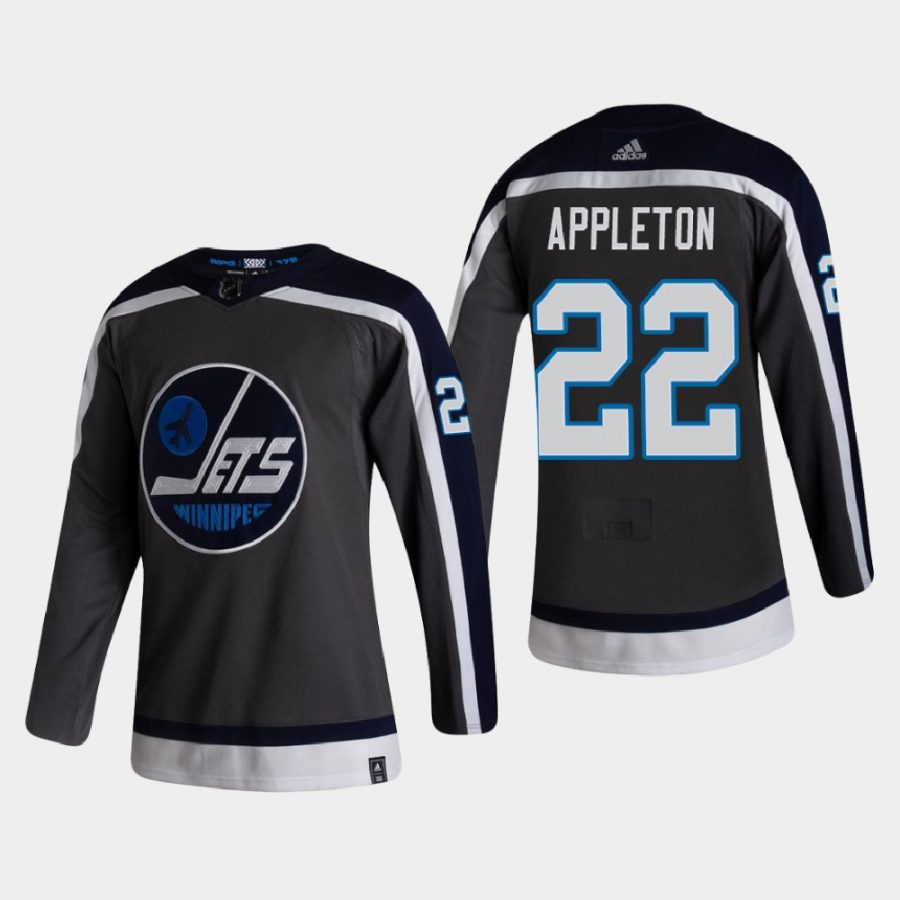 2020 21 mason appleton jets gray reverse retro authentic pro jersey