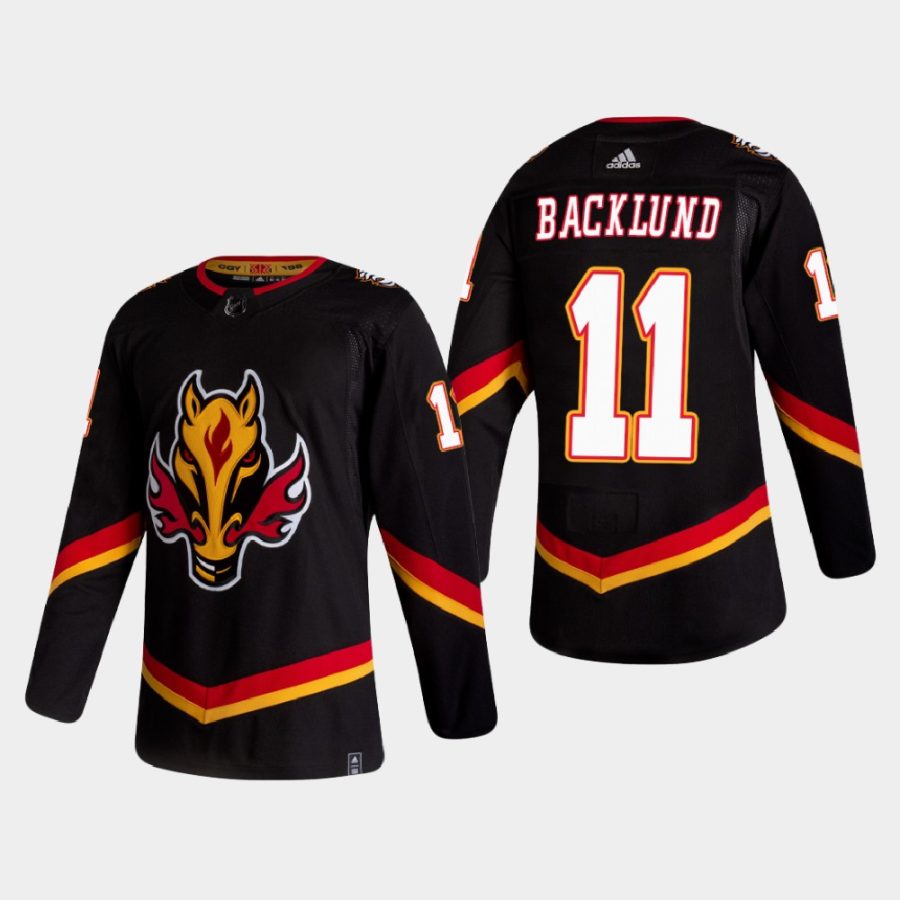 2020 21 mikael backlund flames black reverse retro authentic jersey