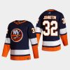 2020 21 ross johnston islanders blue reverse retro authentic jersey