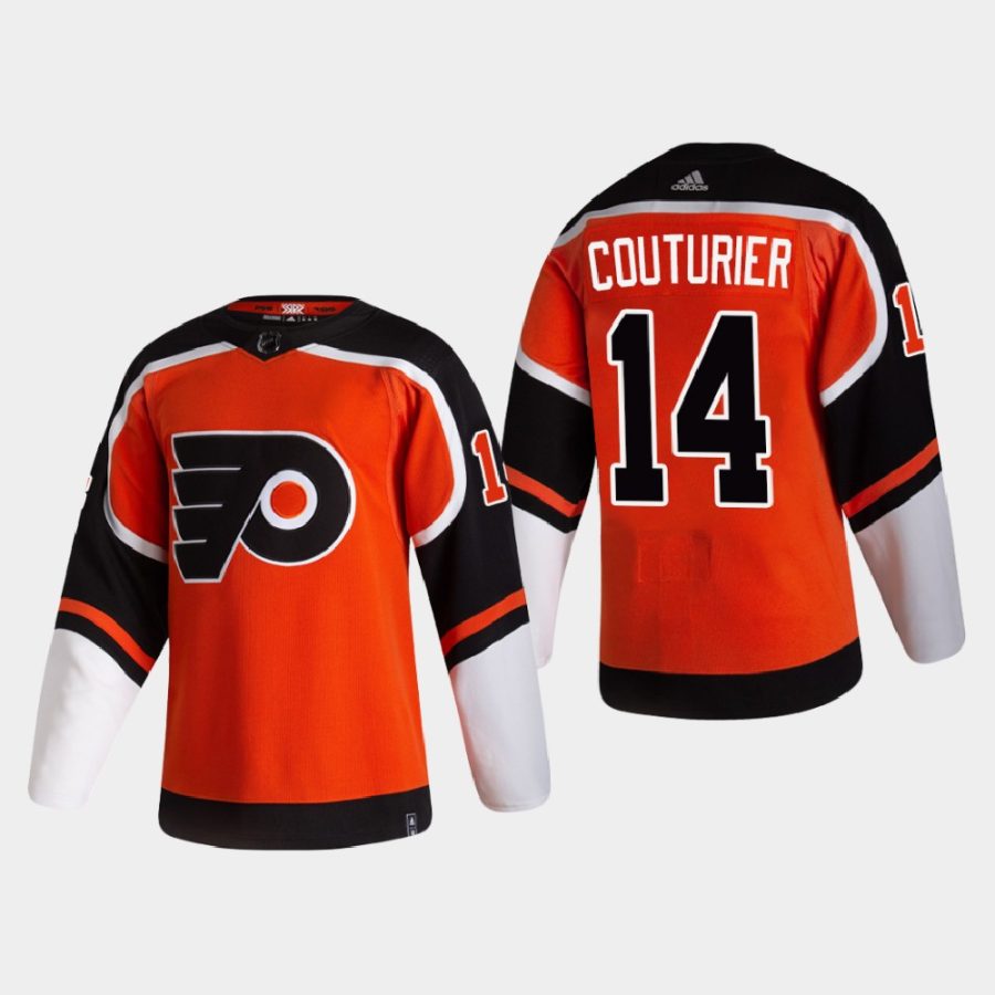 2020 21 sean couturier flyers orange reverse retro authentic pro jersey